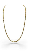 Cadena Figaro Rope florentino oro 14k