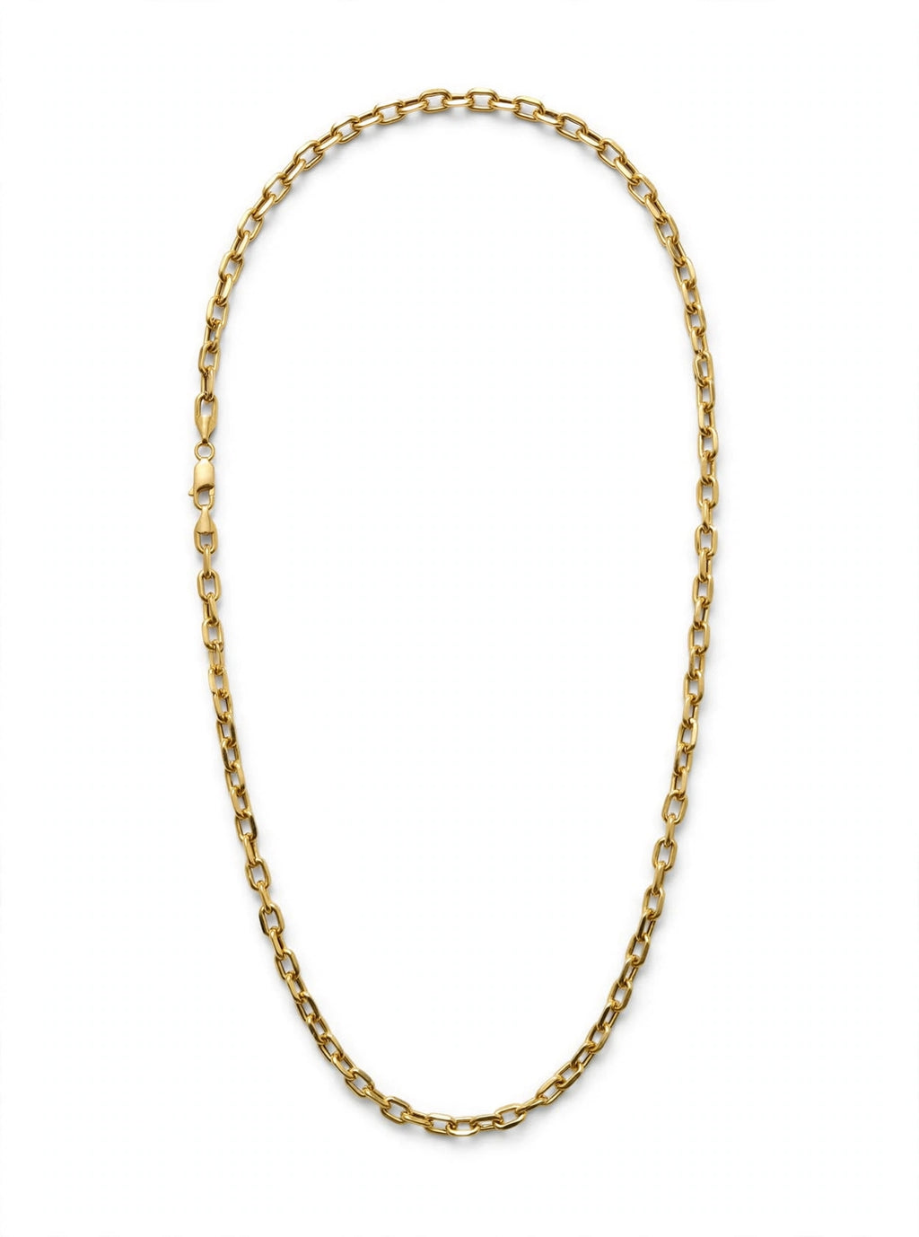 Cadena  Especial Tejido Eslabones Amarilla 14k