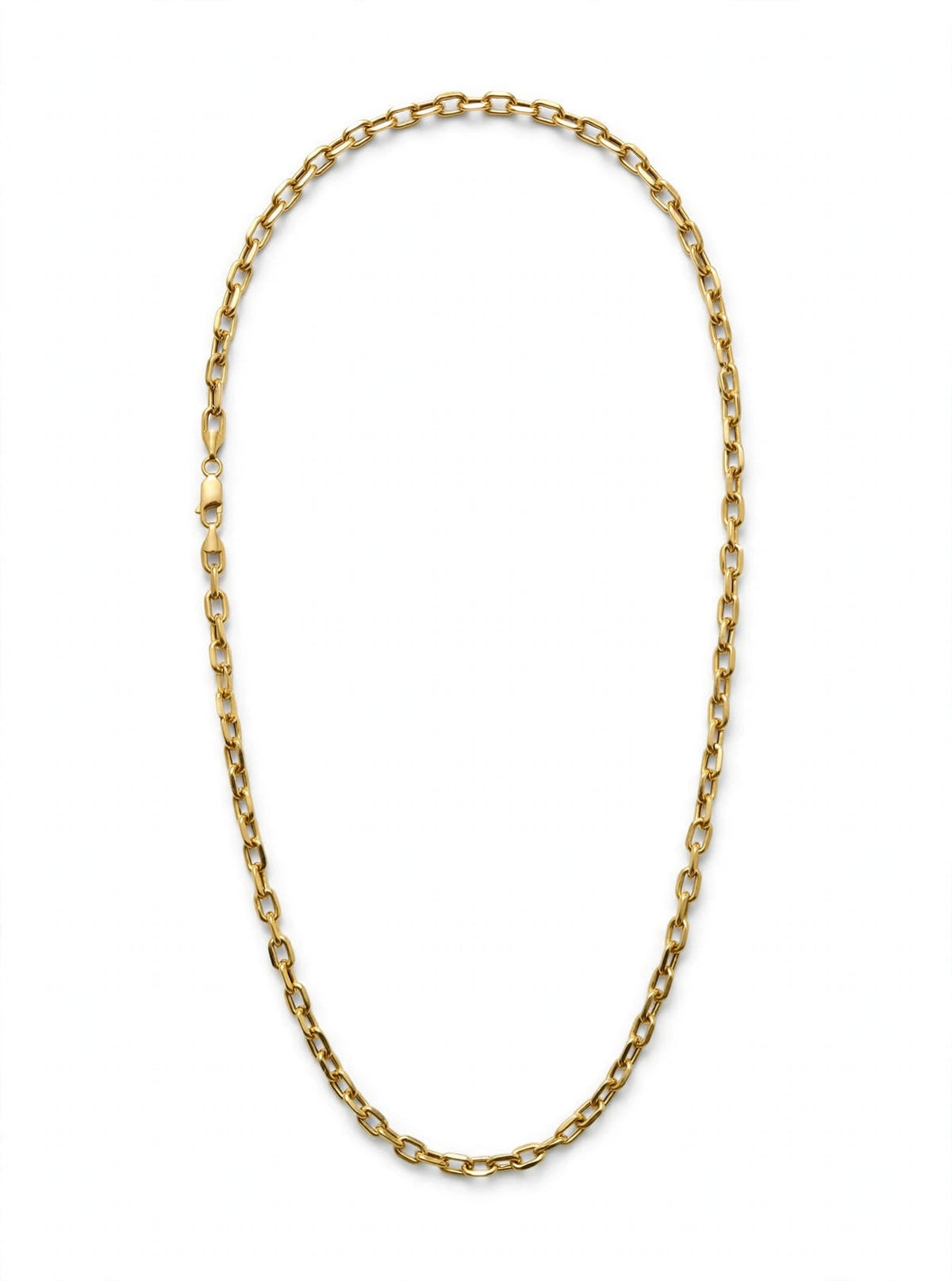 Cadena  Especial Tejido Eslabones Amarilla 14k