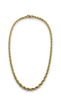 Cadena Torzal Amarilla 14k