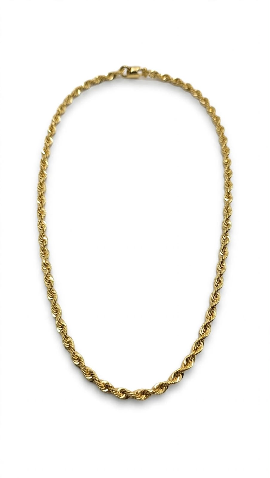 Cadena Torzal Amarilla 14k