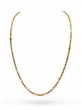 Cadena Figaro Rose Amarilla 14k