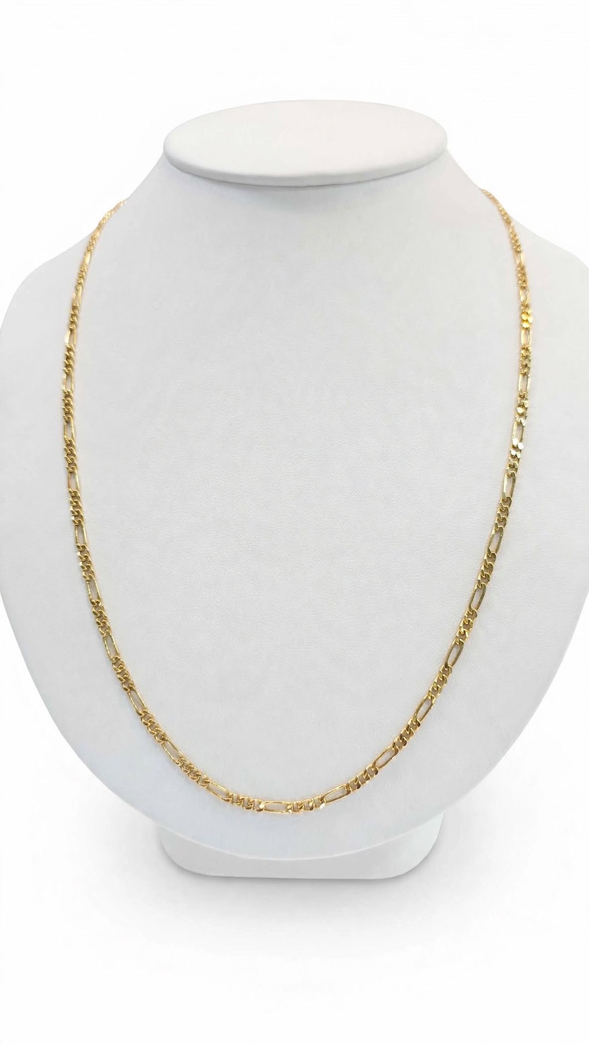 Cadena 3x1 Eslabones Amarilla 14k