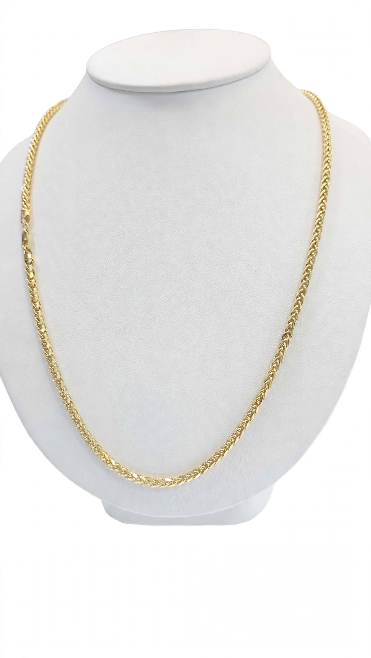 Cadena Espiga Amarilla 14k