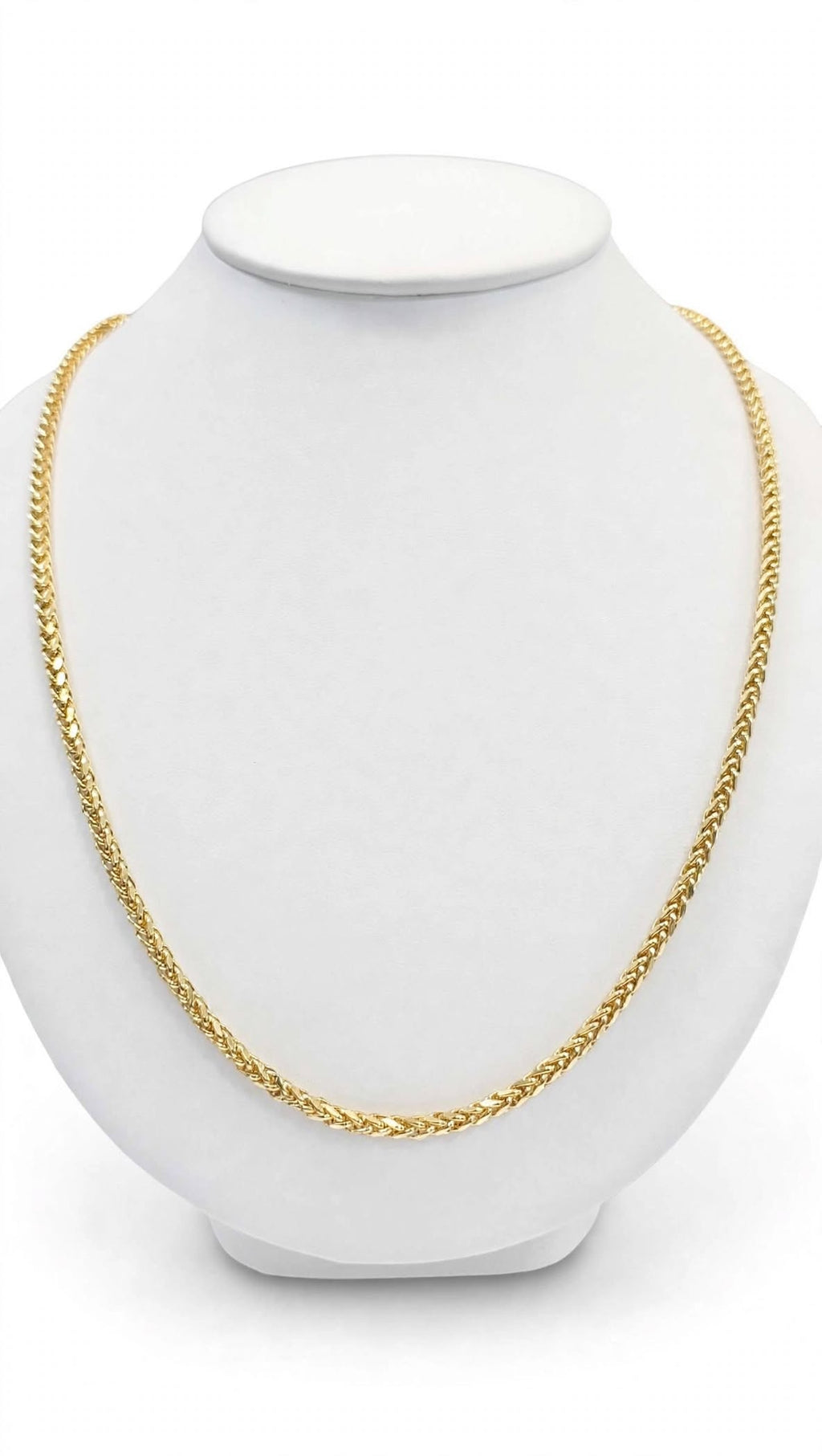 Cadena Espiga Amarilla 14k