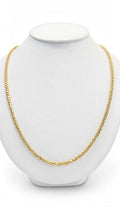 Cadena Espiga Amarilla 14k