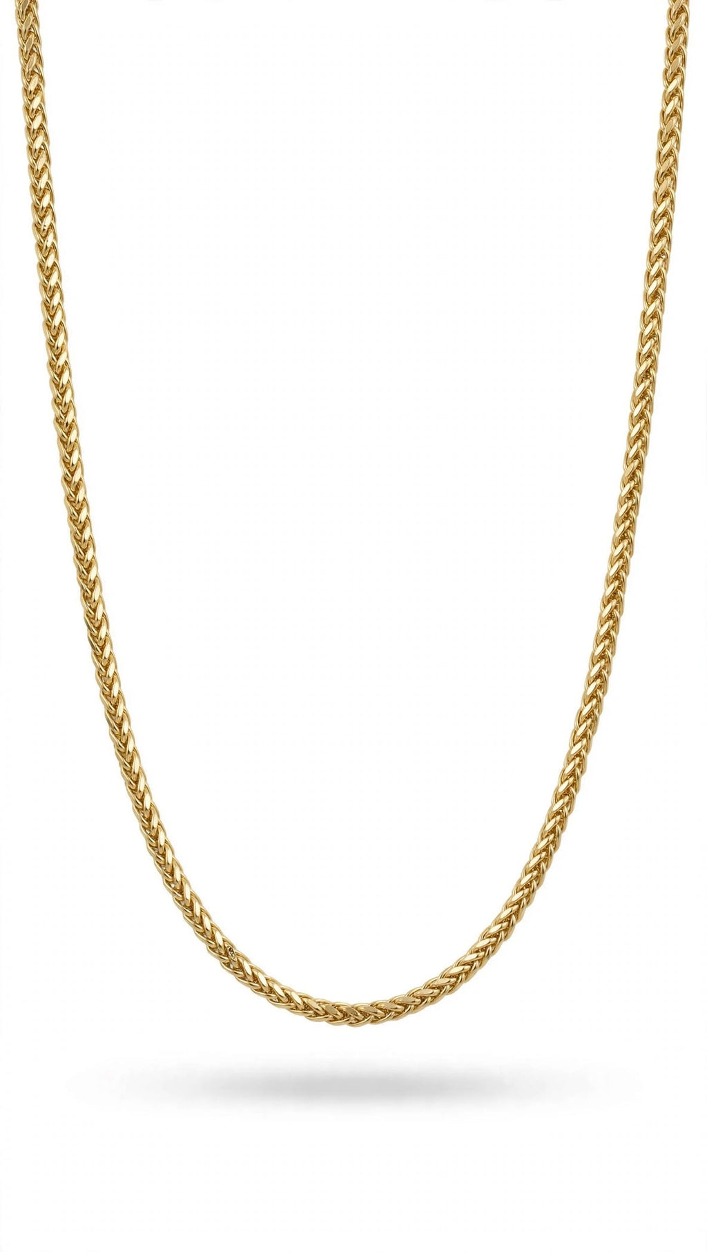 Cadena Espiga Amarilla 14k