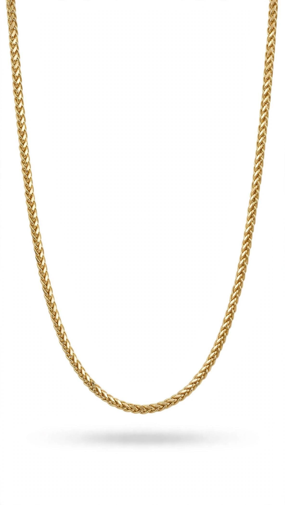 Cadena Espiga Amarilla 14k