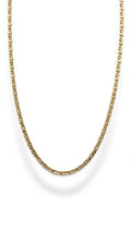 Cadena Ojo de tigre Amarilla 14k