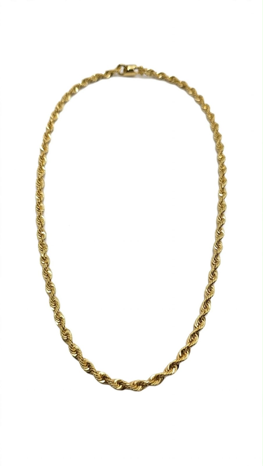 Cadena Torzal Amarilla 14k