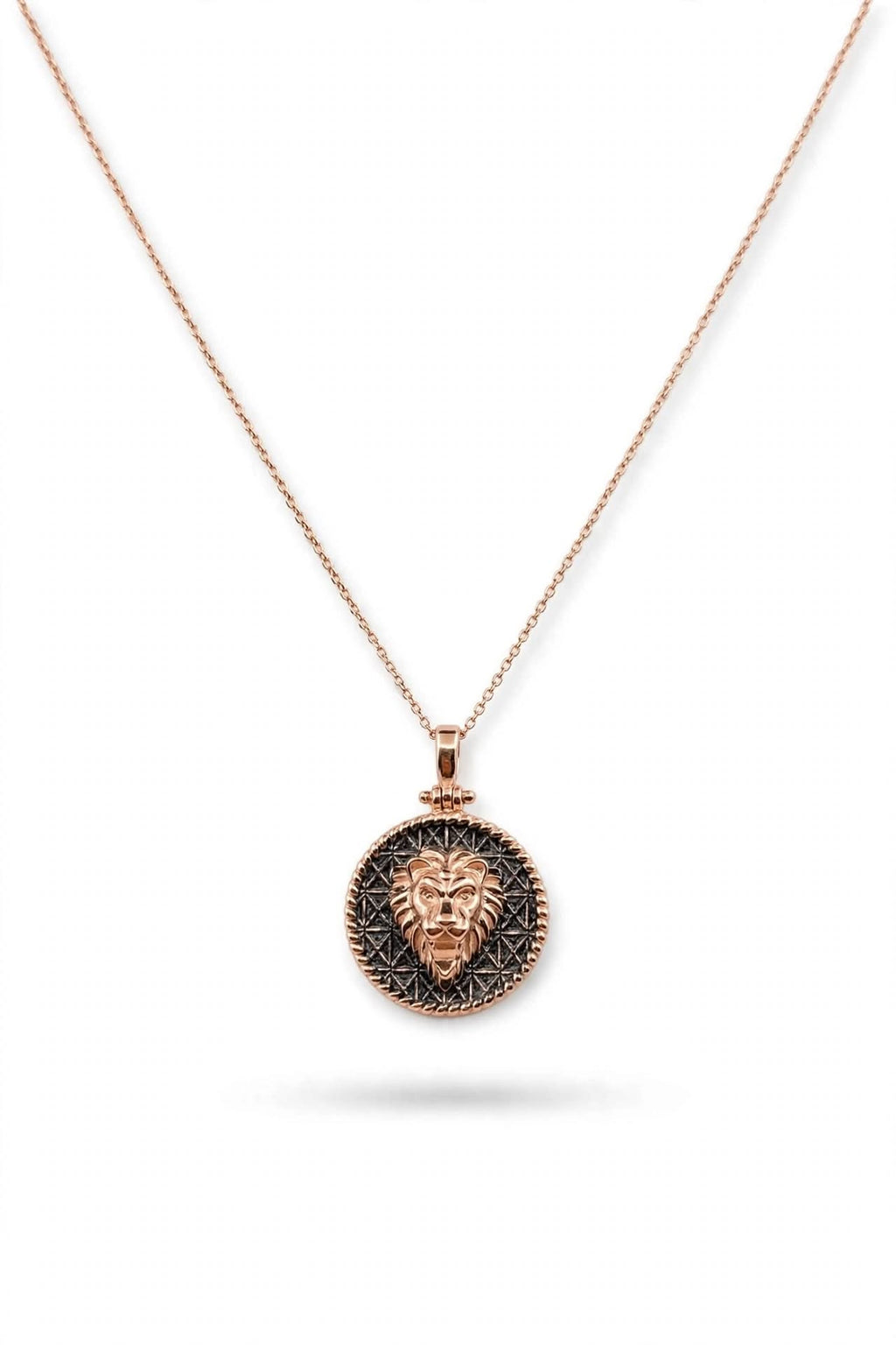 Gargantilla de León Oro Rosa 14k