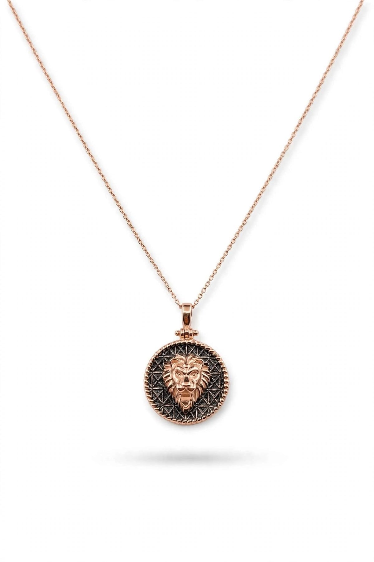 Gargantilla de León Oro Rosa 14k